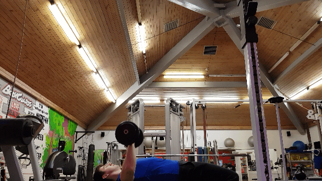 single arm bench press